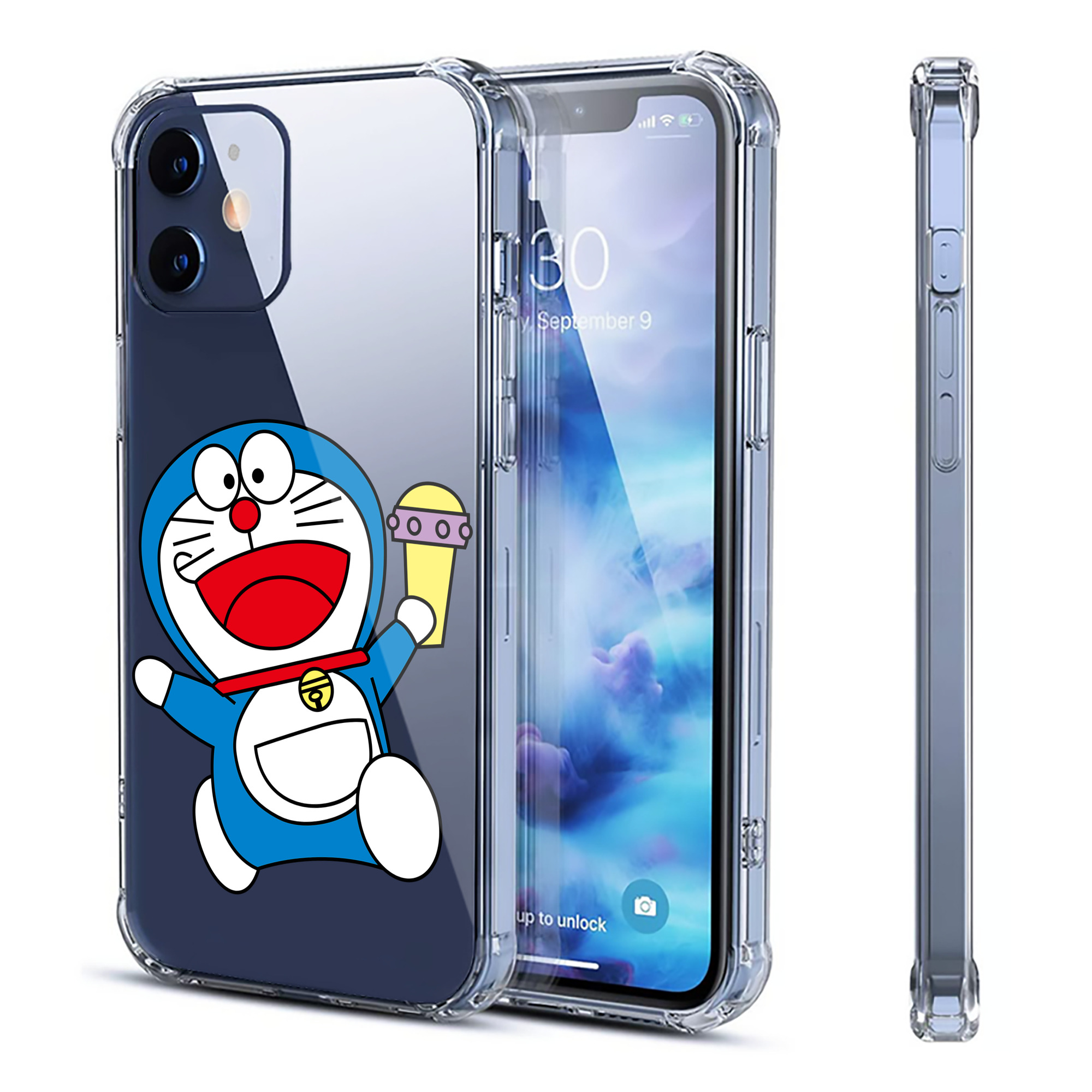 （画像用） ドラえもん Doraemon 【iPhone 12シリーズ対応】透明スマホケース（クリアソフトケース）